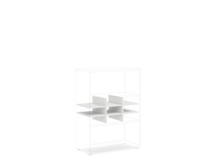 Priehradka do niky BASIC, otvorená, 76,7x37,8x32,9cm, biela