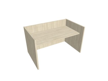 Recepčný pult ASSIST 160, 167 x 80 (100) x 74 (100) cm, agát