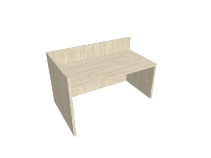 Recepčný pult ASSIST 160 ľavý, 167 x 80 (100) x 74 (100) cm, agát