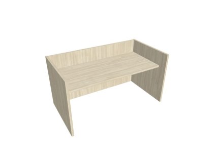 Recepčný pult ASSIST 180, 187 x 80 (100) x 74 (100) cm, agát