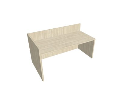Recepčný pult ASSIST 180 ľavý, 187 x 80 (100) x 74 (100) cm, agát
