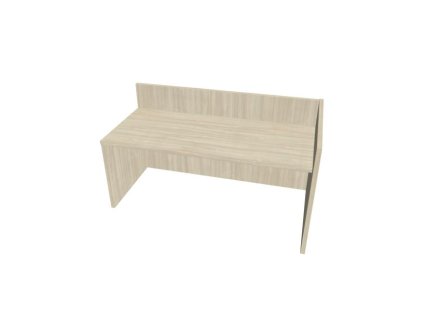 Recepčný pult ASSIST 180 pravý, 187 x 80 (100) x 74 (100) cm, agát