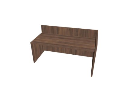 Recepčný pult ASSIST 180 pravý, 187 x 80 (100) x 74 (100) cm, orech