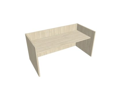 Recepčný pult ASSIST 200, 207 x 80 (100) x 74 (100) cm, agát