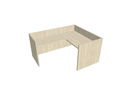 Recepčný pult ASSIST 160 rohový ľavý, 167 x 204 x 74 (100) cm, agát