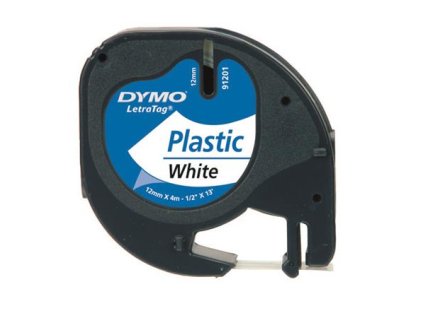 Páska do štítkovača, 12 mm x 4 m, DYMO "Letratag", biela