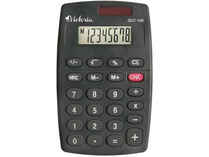 Kalkulačka, vrecková, 8 miestny displej, VICTORIA OFFICE "GVZ-109"