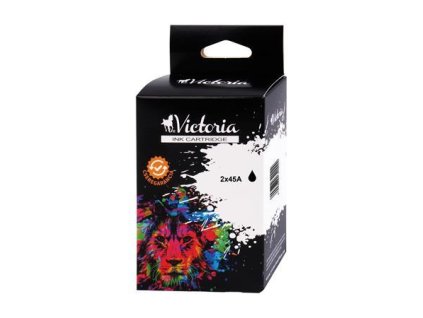 45Ax2 Náplň multipack k tlačiarňam DeskJet 710c, 720c, VICTORIA TECHNOLOGY čierna, 2*42ml