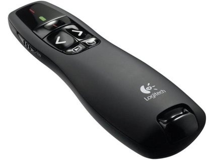 Diaľkový ovládač k projektorom, s laserovým pointerom, bezdrôtový, LOGITECH "R400"