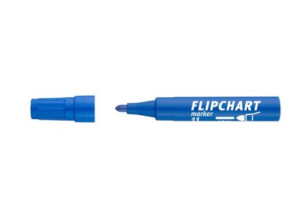 Popisovač na flipchartové tabule, 1-3 mm, kužeľový hrot, ICO "Artip 11", modrý