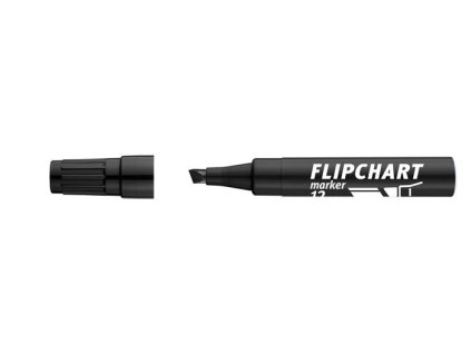 Popisovač na flipchartové tabule, 1-4 mm, zrezaný hrot, ICO "Artip 12 ", čierny