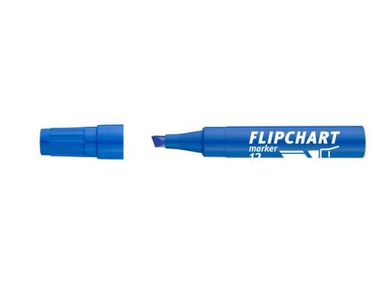 Popisovač na flipchartové tabule, 1-4 mm, zrezaný hrot, ICO "Artip 12 ", modrý