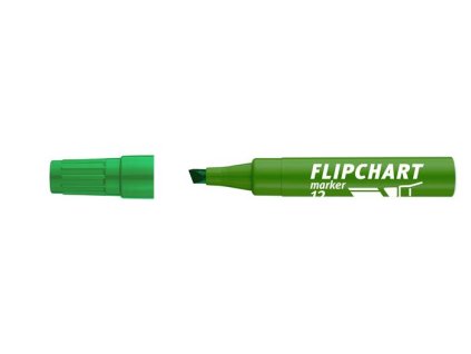 Popisovač na flipchartové tabule, 1-4 mm, zrezaný hrot, ICO "Artip 12 ", zelený