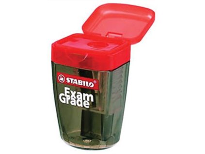 Strúhadlo, jednodierové, so zásobníkom, STABILO "Exam Grade"