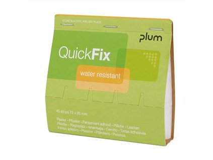 Náhradné náplaste "Quick Fix",, 45 ks vodeodolných náplastí, PLUM