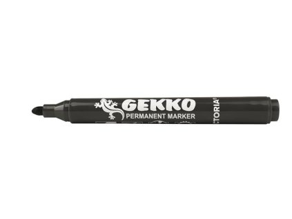 Permanentný popisovač, 1-3 mm, kužeľový hrot, VICTORIA OFFICE "Gekko", čierny