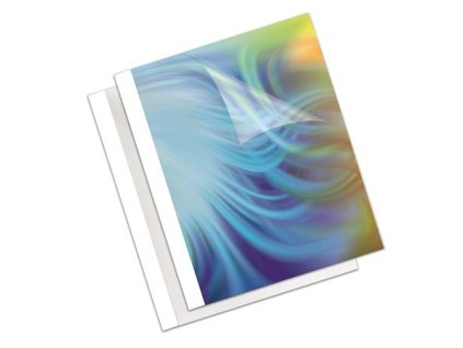 Obal na termoväzbu,1,5 mm, 170 g, 1-10 listov, matný, A4, FELLOWES "Coverlight", biely