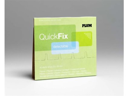 Náhradné náplaste "Quick Fix", 45 ks, s modrými kovovými vláknami, PLUM