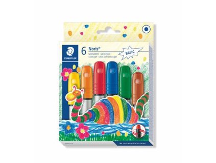 Voskovky, gélové, STAEDTLER "Noris 2390", 6 rôznych farieb