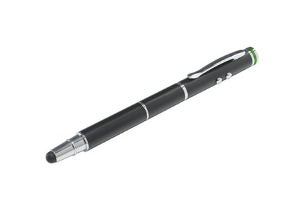 Dotykové pero, na dotykové obrazovky, 4v1, LEITZ "Stylus", čierne