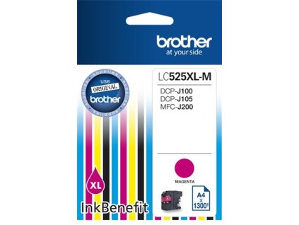 LC525XLM Náplň k tlačiarni DCP-J100, J105, BROTHER červená, 1300 strán