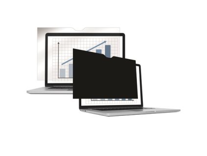 Filter na monitor, s ochranu voči nahliadnutiu, 345x194 mm, 15,6", 16:9 FELLOWES PrivaScreen™, čierna
