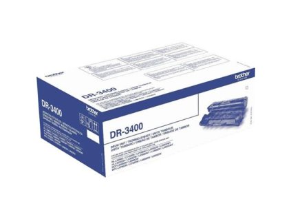 DR3400 bubnová jednotka pre tlačiarne HL-L5000D, HL-L5100DN, HL-L5200DW, HL-L6300DW, BROTHER, čierna, 30k