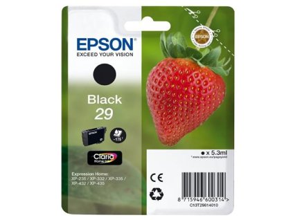 C13T29814010 náplň do tlačiarne XP235/332, EPSON, čierna, 5,3ml