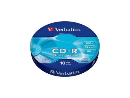 CD-R disk, 700MB, 52x, 10 ks, zmršťovacie balenie, VERBATIM "DataLife"