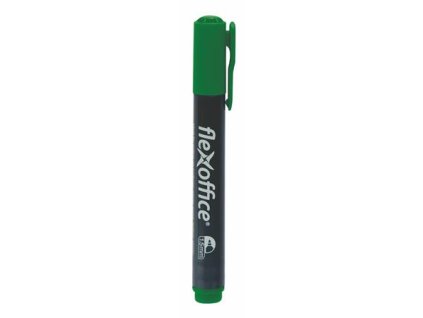 Permanentný popisovač, 1,5 mm, kužeľový, FLEXOFFICE "PM03", zelený