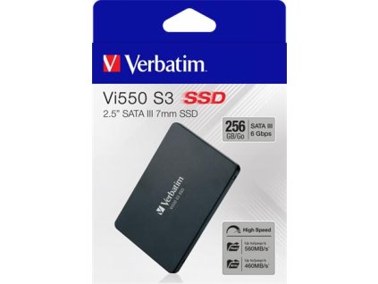 SSD (vnútorná pamäť), 256GB, SATA 3, 460/560MB/s, VERBATIM "Vi550"