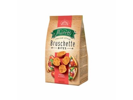 Pečené chlebové krúžky, 70 g, MARETTI "Bruschette", s pizzovou príchuťou