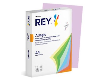 Kopírovací papier, farebný, A4, 80 g, REY "Adagio", intenzívna fialová