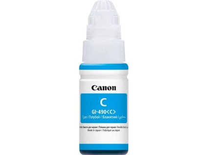 GI490 náplň do tlačiarní Pixma MFP G2411, G3411, G4411, CANON, cyan, 70 ml