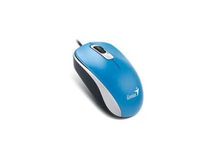 Myš, drôtová, optická, štandardná veľkosť, USB, GENIUS "DX-120", modrá