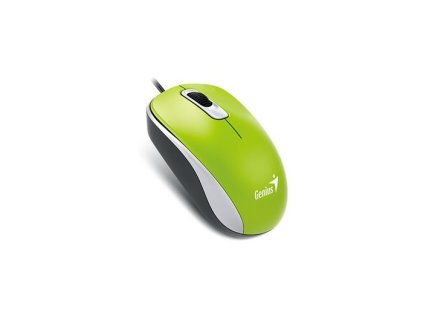 Myš, drôtová, optická, štandardná veľkosť, USB, GENIUS "DX-120", zelená