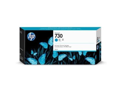 P2V68A XL náplň do DesignJet T1600, T1700, T2600 tlačiarní, HP 730, cyan, 300 ml