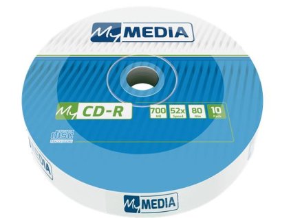 CD-R disk, 700MB, 52x, 10 ks, zmršťovacie balenie , MYMEDIA