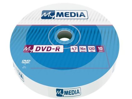 DVD-R disk, 4,7 GB, 16x, 10 ks, zmršťovacie balenie, MYMEDIA