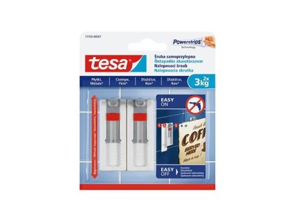 Nastaviteľná nalepovacia skrutka na dlaždice a kov, TESA "Powerstrips®"