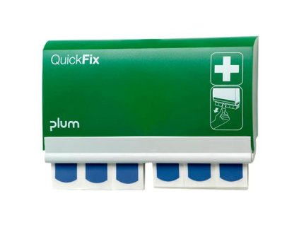 Dávkovač náplastí "Quick Fix Detectable", 90-kusový, detekovateľné náplasti, PLUM
