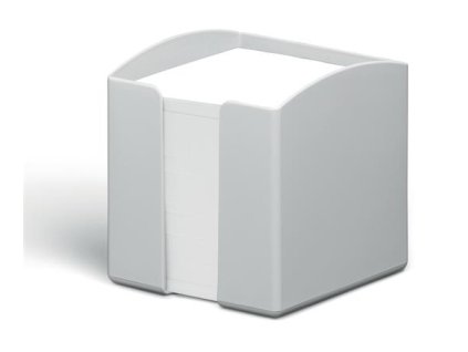 Držiak na papierové bločky, plastový, 100x100 mm, naplnený, DURABLE "ECO", sivá