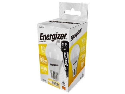 LED žiarovka, E27, klasická guľa, 8,8W (60W), 806lm, 3000K, ENERGIZER