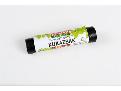 Vrecia na odpadky, recyklované, 110 l, 5 ks, 60x100 cm, 17 µ, MAZZINI, čierna