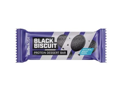 Proteínová tyčinka, bezlepková, 50g, BIOTECH USA "Protein Dessert Bar", Black Biscuit