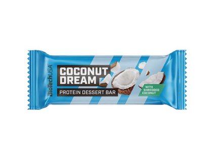 Proteínová tyčinka, bezlepková, 50g, BIOTECH USA "Protein Dessert Bar", Coconut Dream