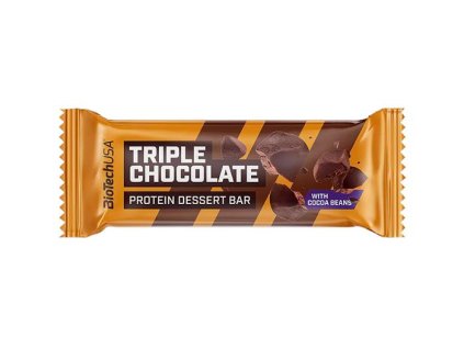 Proteínová tyčinka, bezlepková, 50g, BIOTECH USA "Protein Dessert Bar", Triple Chocolate
