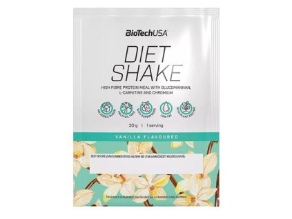 Srvátkový nápoj v prášku, 30g, BIOTECH USA "Diet Shake", vanilka