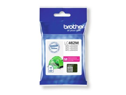 LC462M Atramentová náplň do MFC-J3540 tlační, BROTHER, magenta, 550 strán