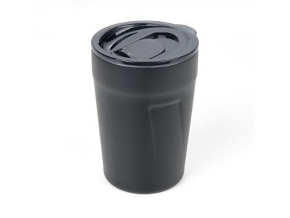 Termohrnček, 300 ml, z nerezovej ocele, TROIKA "Cup-uccino", čierny